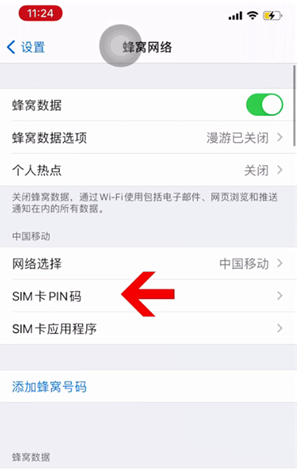 三河苹果14维修网分享如何给iPhone14的SIM卡设置密码 