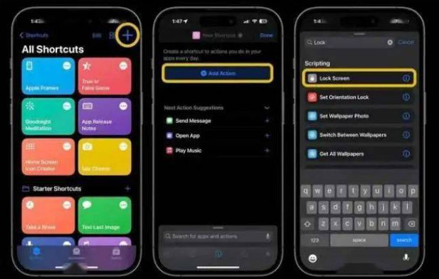 三河苹果14锁屏维修店分享iPhone14升级iOS16.4后如何创建锁屏快捷方式 