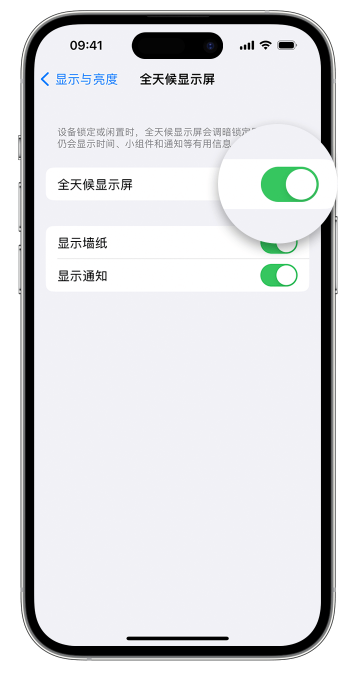 三河苹果14维修店分享如何自定义 iPhone 14 Pro 常亮显示屏 